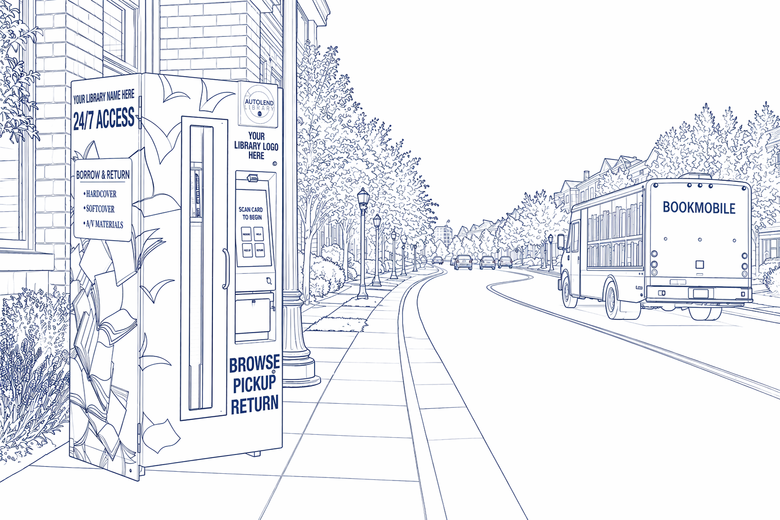 AutoLend- bookmobile support and access point