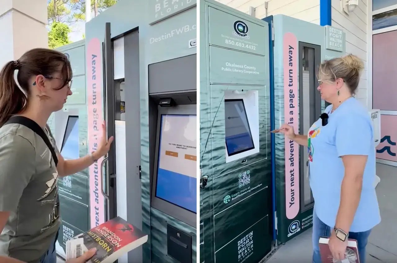 ILS Library Lending Kiosks Book Vending Machines - crestview-24-7-library