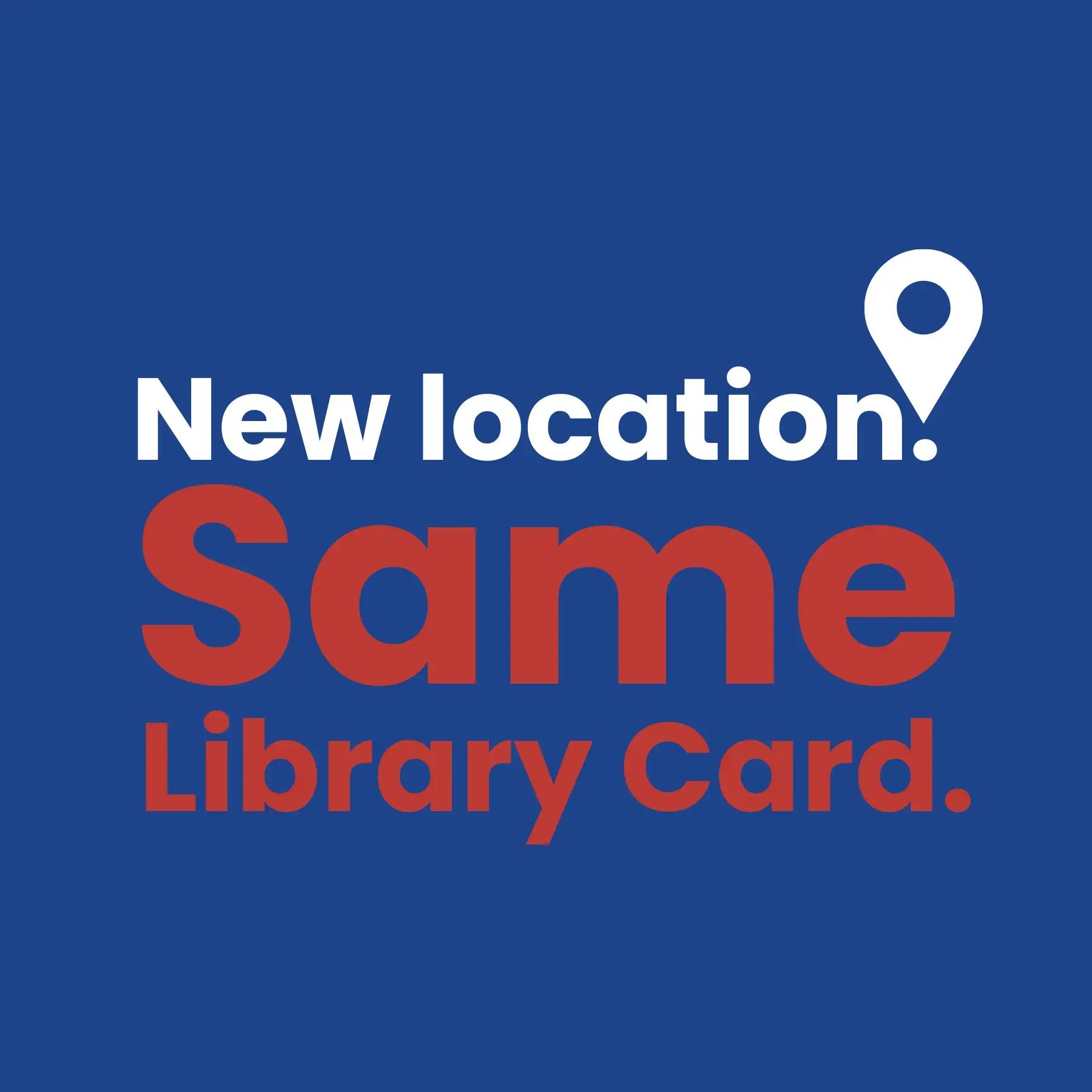 New location. Same Library Card(1)
