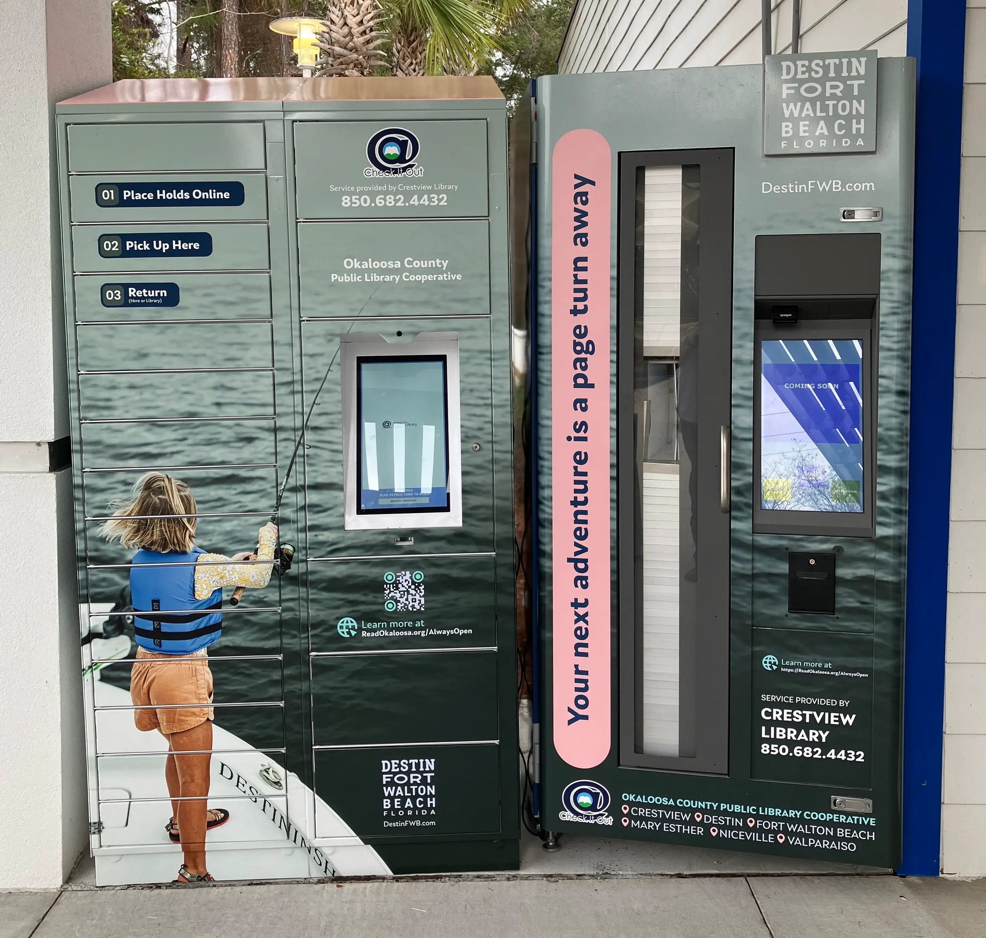 Okaloosa AutoLend Lockers Combo Unit Library Vending Mcachine